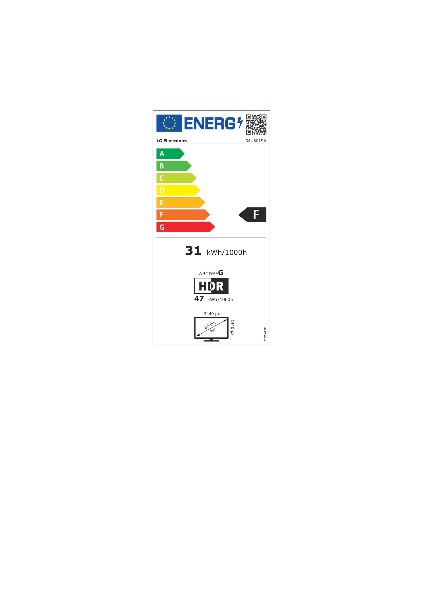 SMART 34U601SA-W - UWQHD | 34" | WebOS