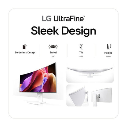 101,6 cm/40" (5120×2160) LG 40U990A-W 21:9 NanoIPS 5 ms 120Hz Thunderbolt 5 (96W) HDMI 2.1×2 DP2.1 USB-C KVM Daisy-Chain Curved White