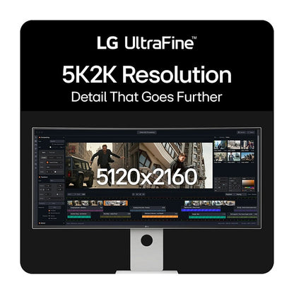101,6 cm/40" (5120×2160) LG 40U990A-W 21:9 NanoIPS 5 ms 120Hz Thunderbolt 5 (96W) HDMI 2.1×2 DP2.1 USB-C KVM Daisy-Chain Curved White