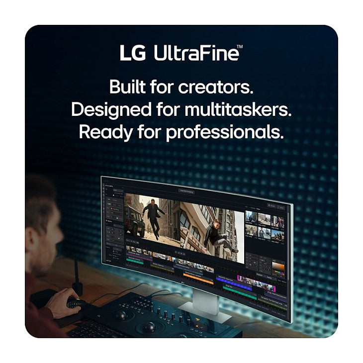 101,6 cm/40" (5120×2160) LG 40U990A-W 21:9 NanoIPS 5 ms 120Hz Thunderbolt 5 (96W) HDMI 2.1×2 DP2.1 USB-C KVM Daisy-Chain Curved White