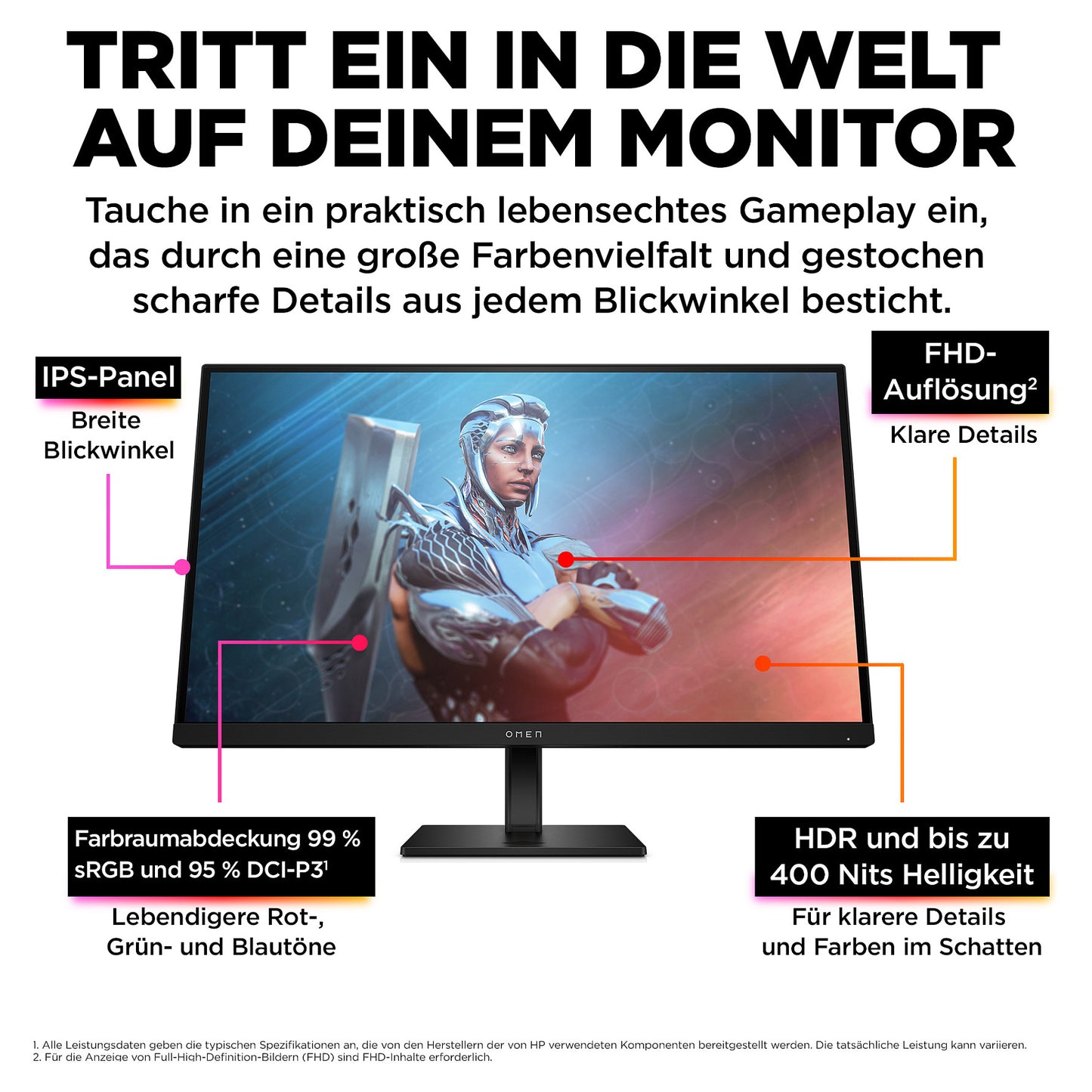 HP OMEN by HP 27 - LED-Monitor - Gaming - 68.6 cm (27")