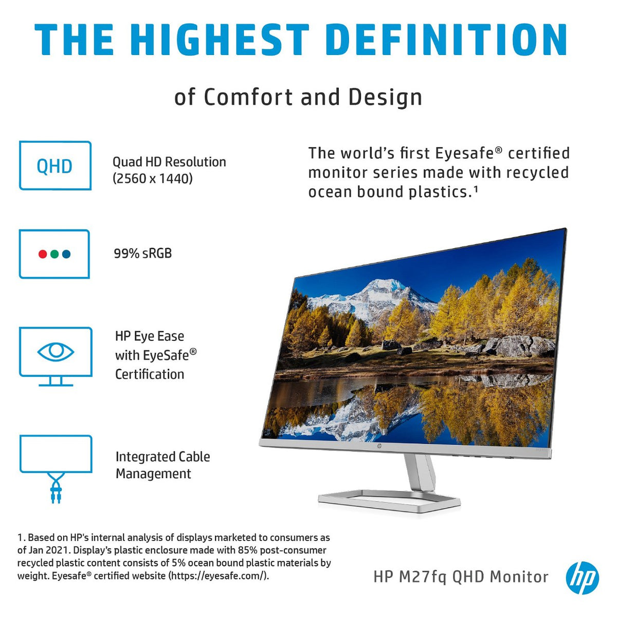 HP M27fq - M-Series - LED-Monitor - 68.6 cm (27")