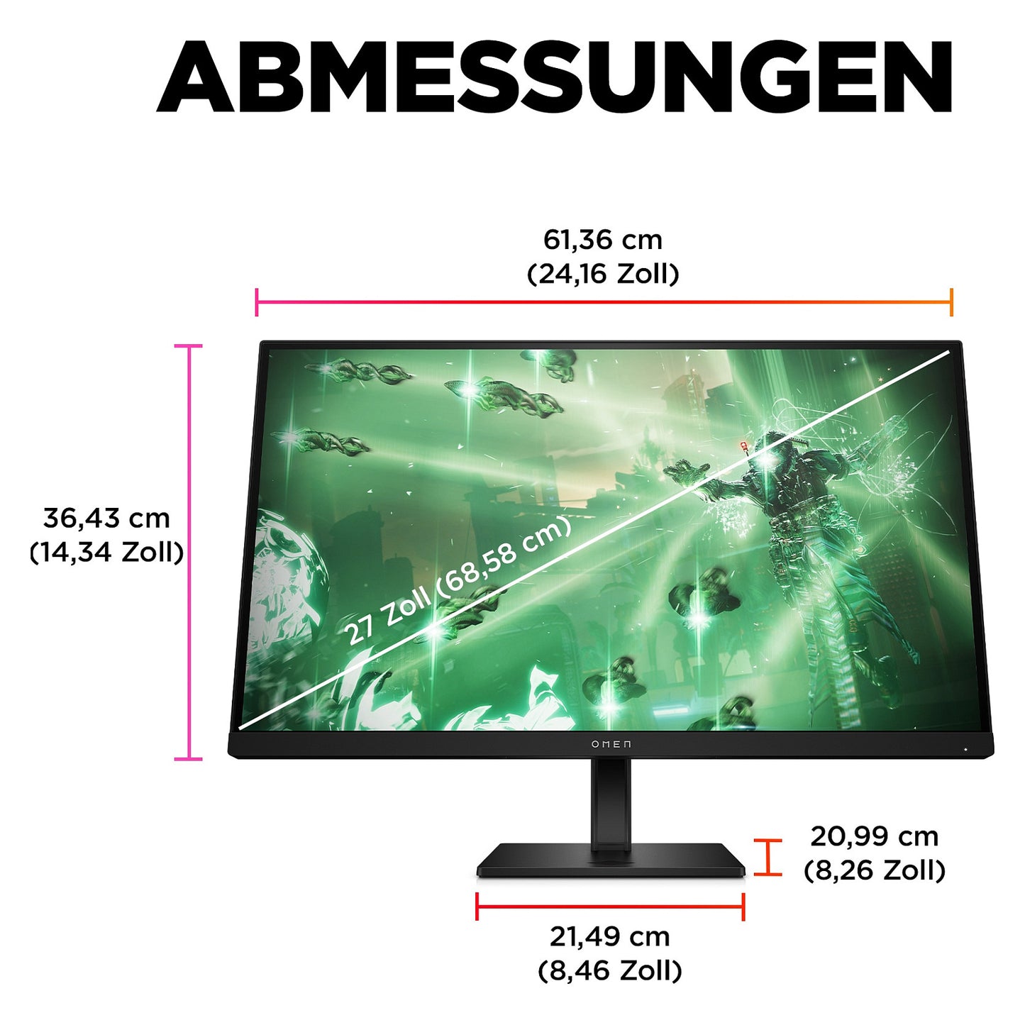 HP OMEN by HP 27q - LED-Monitor - Gaming - 68.6 cm (27")