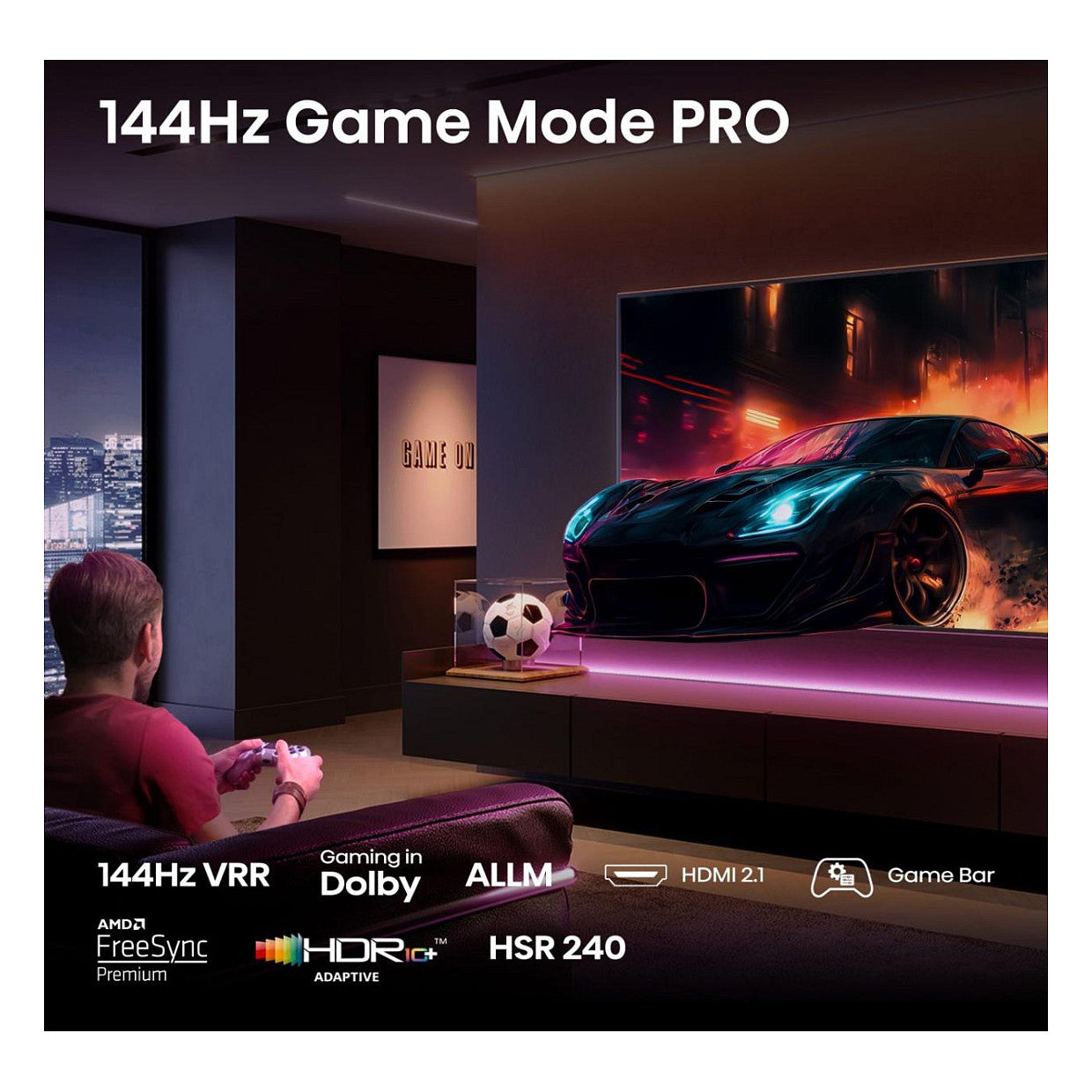 Hisense 55E77Q PRO 139cm 55" 4K QLED Smart TV Fernseher