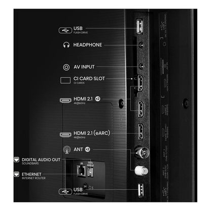 Hisense 65E77Q 164cm 65" 4K QLED Smart TV Fernseher