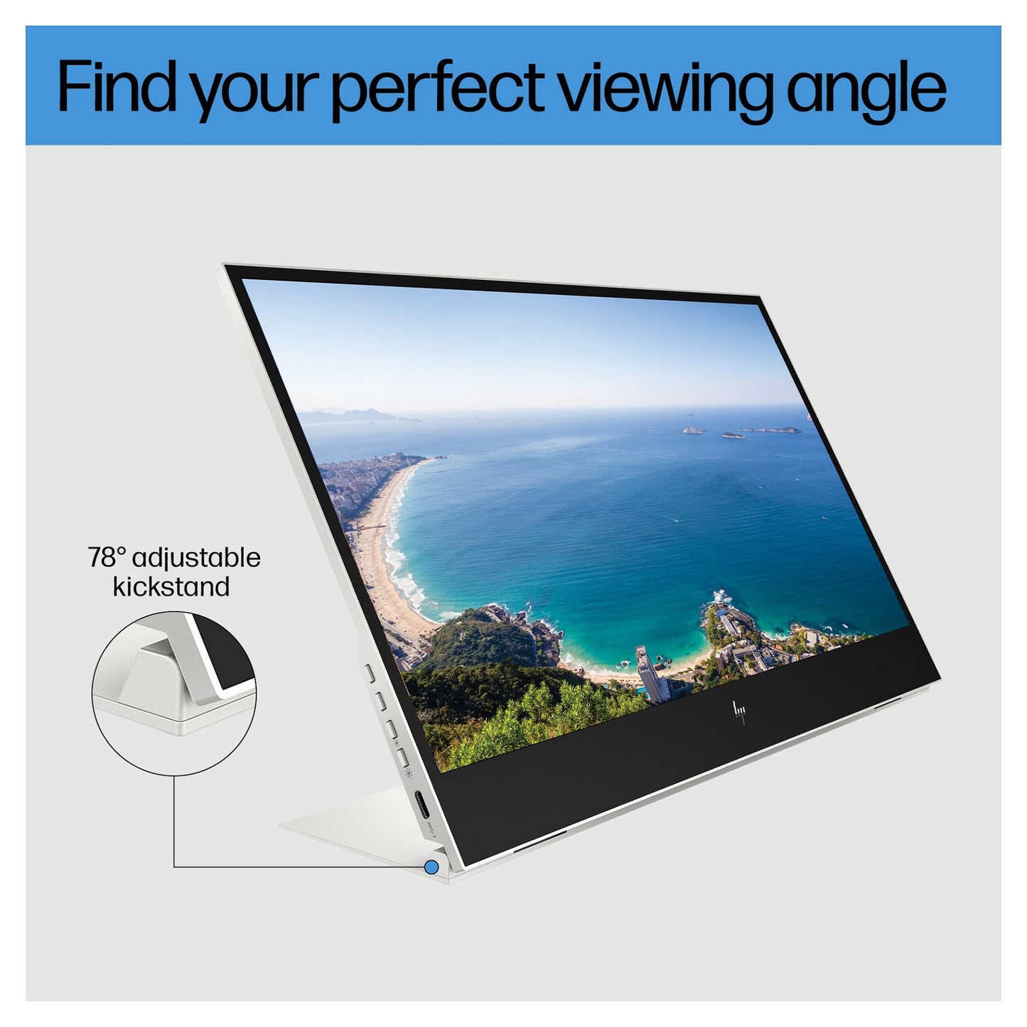 HP E14 G4 Tragbarer Monitor - IPS-Panel, USB-C, 5 ms