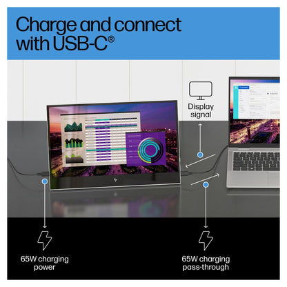 HP E14 G4 Tragbarer Monitor - IPS-Panel, USB-C, 5 ms