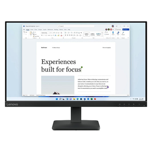 Lenovo L24-4e - Office Monitor - IPS Panel, 100Hz