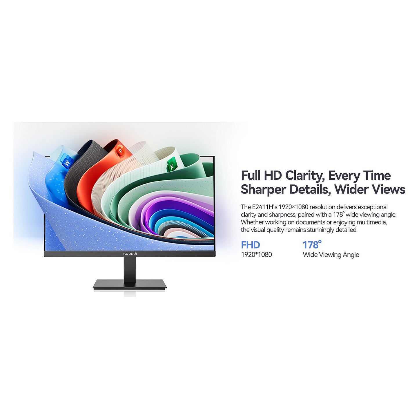 KOORUI E2411H FHD Office-Monitor 60,5 cm (23,8 Zoll)