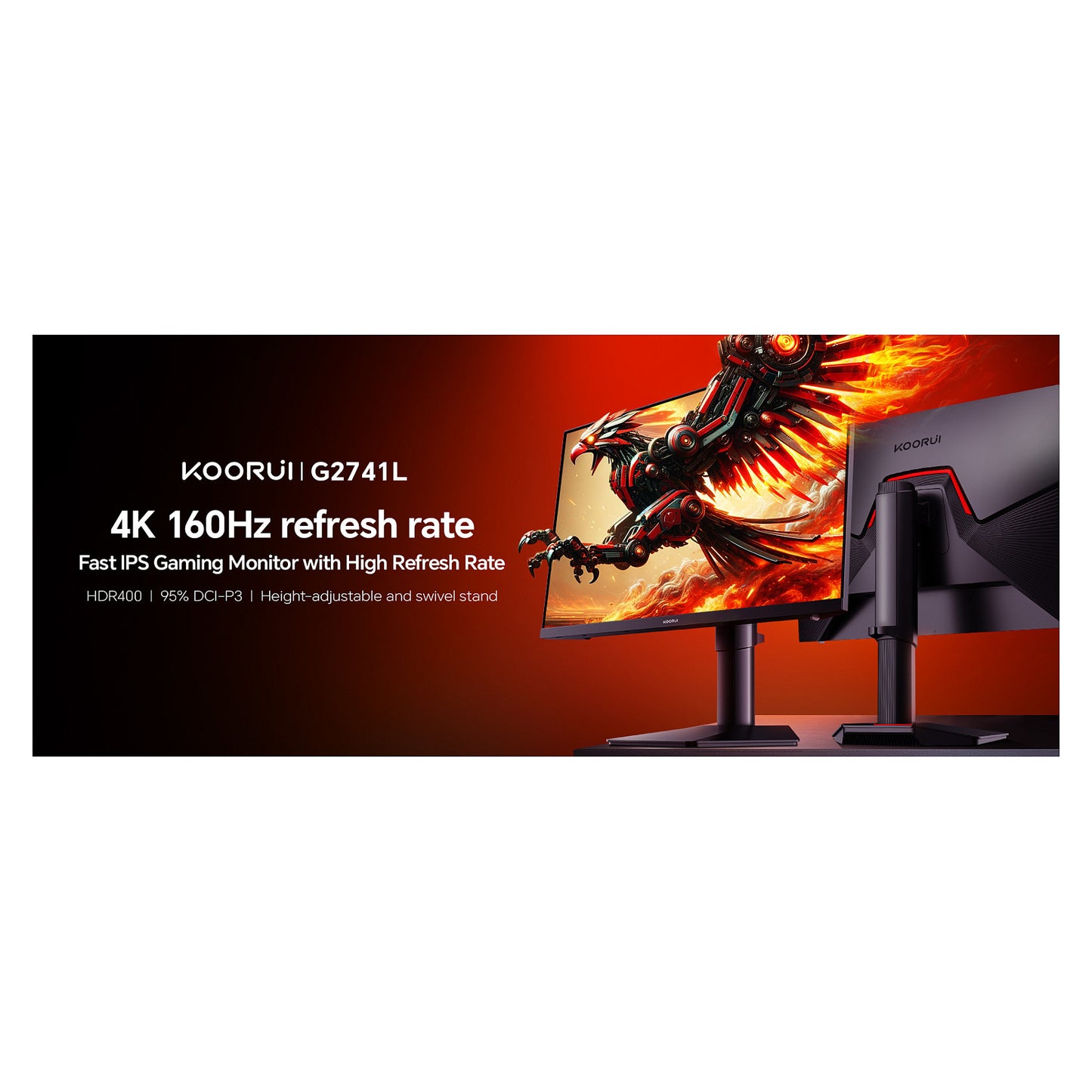 KOORUI G2741L 4K UHD Gaming Monitor 68,6 cm (27 Zoll)