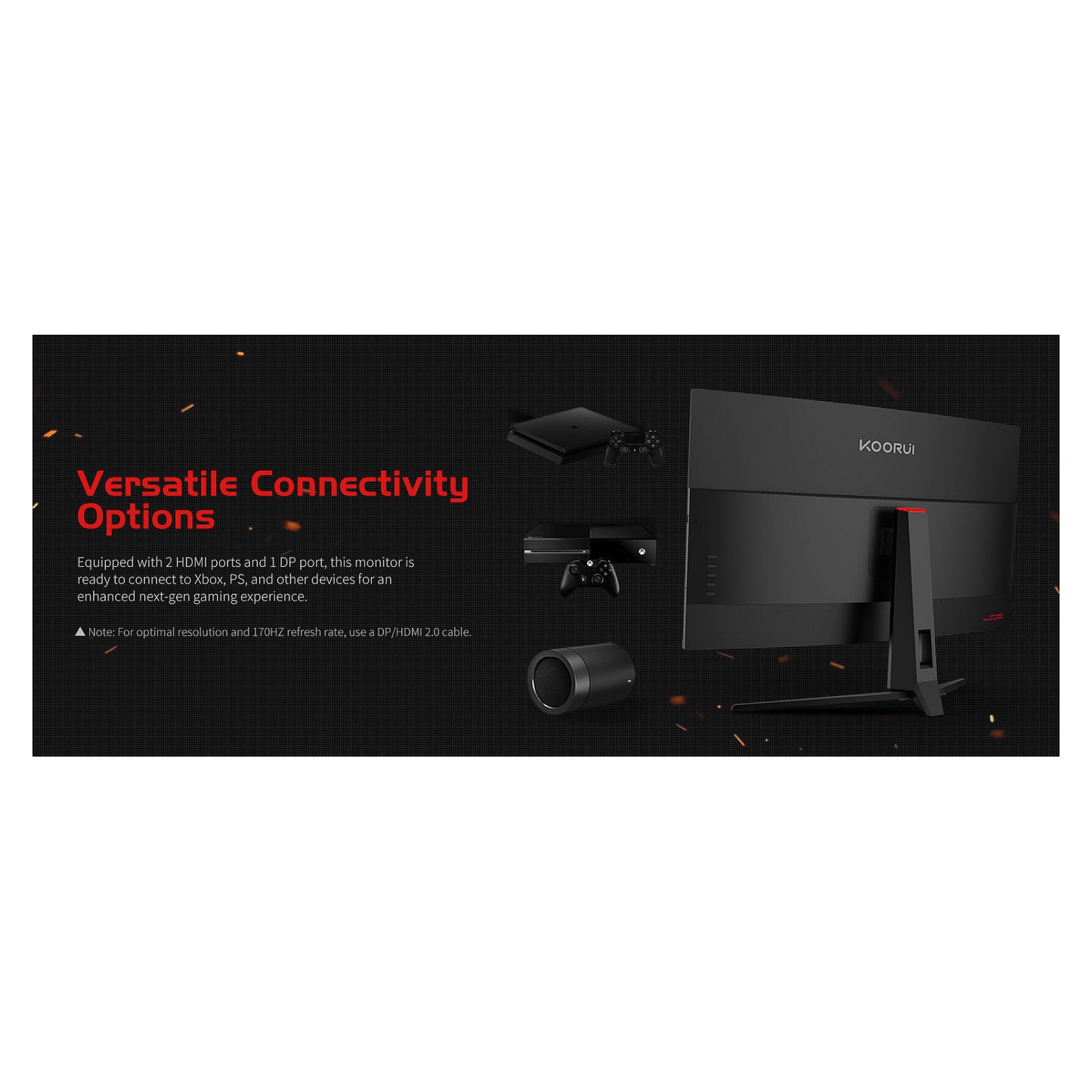 KOORUI G3221SC QHD Curved Gaming Monitor 80 cm (31,5 Zoll)