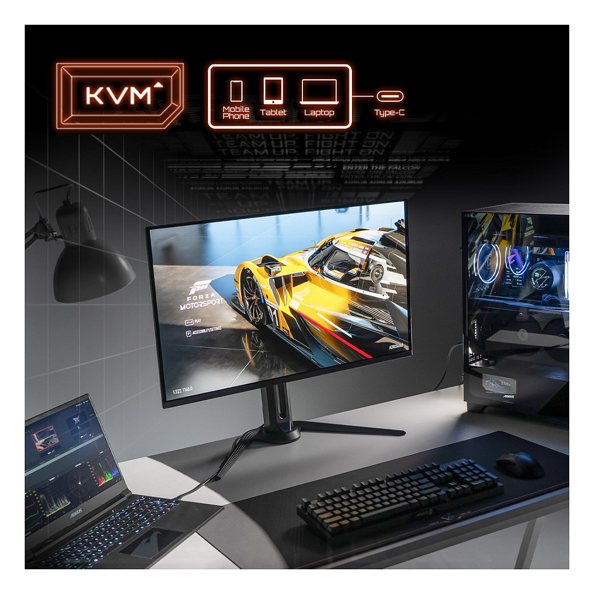 Gigabyte Aorus FO32U 80cm (31,5") 4K OLED Gaming Monitor 16:9 HDMI/DP/USB-C 165Hz 0,03ms