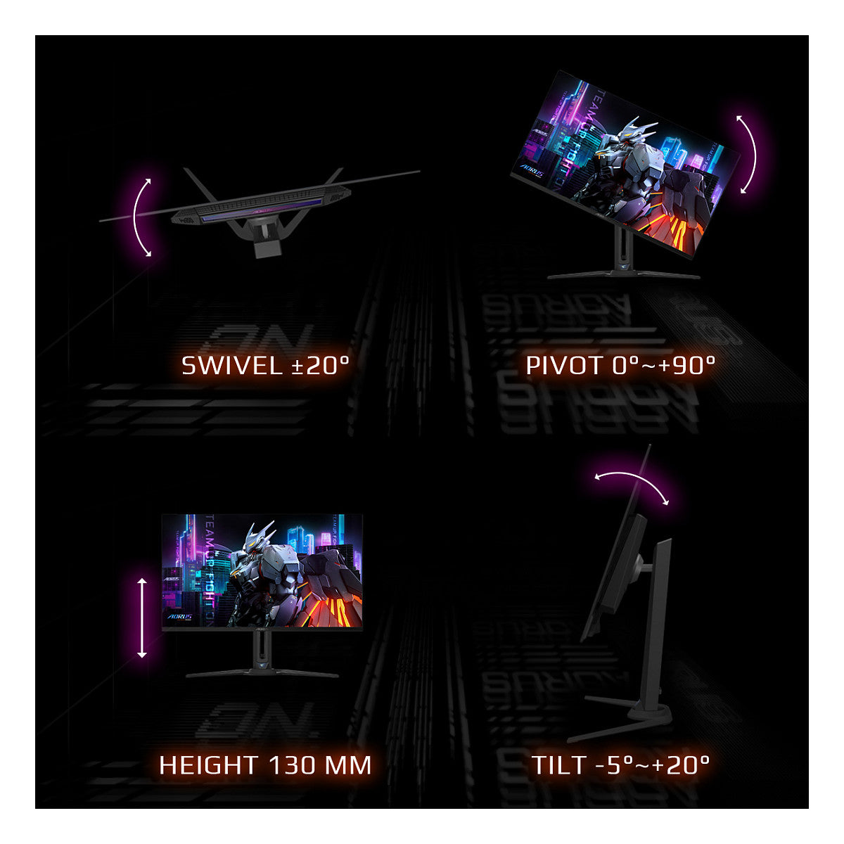 Gigabyte Aorus FO32U 80cm (31,5") 4K OLED Gaming Monitor 16:9 HDMI/DP/USB-C 165Hz 0,03ms