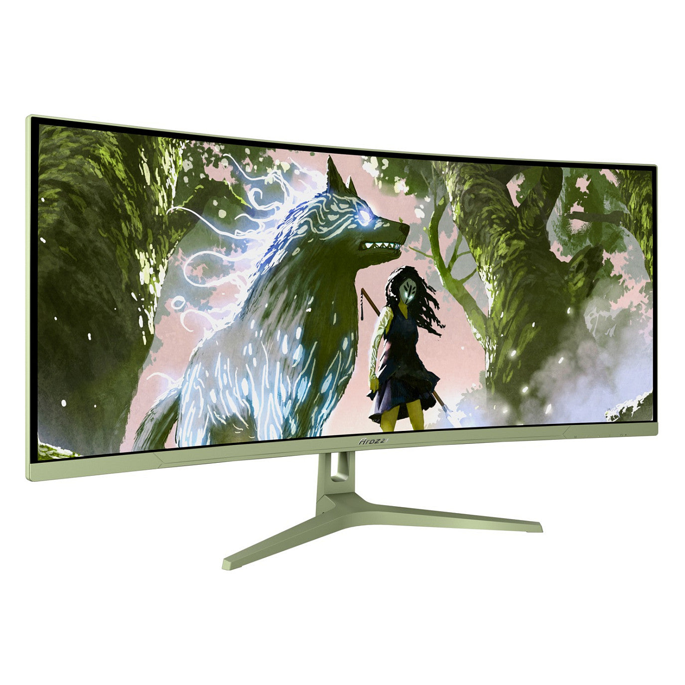 Arozzi TFT Nova 34" VA 165Hz curved waldgrün