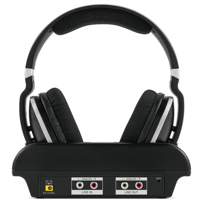 TSAT Stereoman 2 DAB+ sw Stereo-Funkkopfhörer mit Dockingstation 2,4GHz