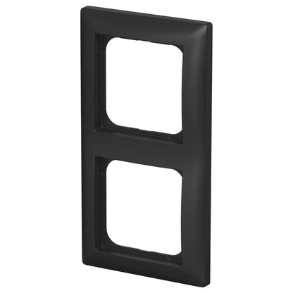 BUSCH JAEGER BJ 1722-915 Abdeckrahmen 2-fach schwarz matt - Busch-balance® SI 2CKA001725A1569