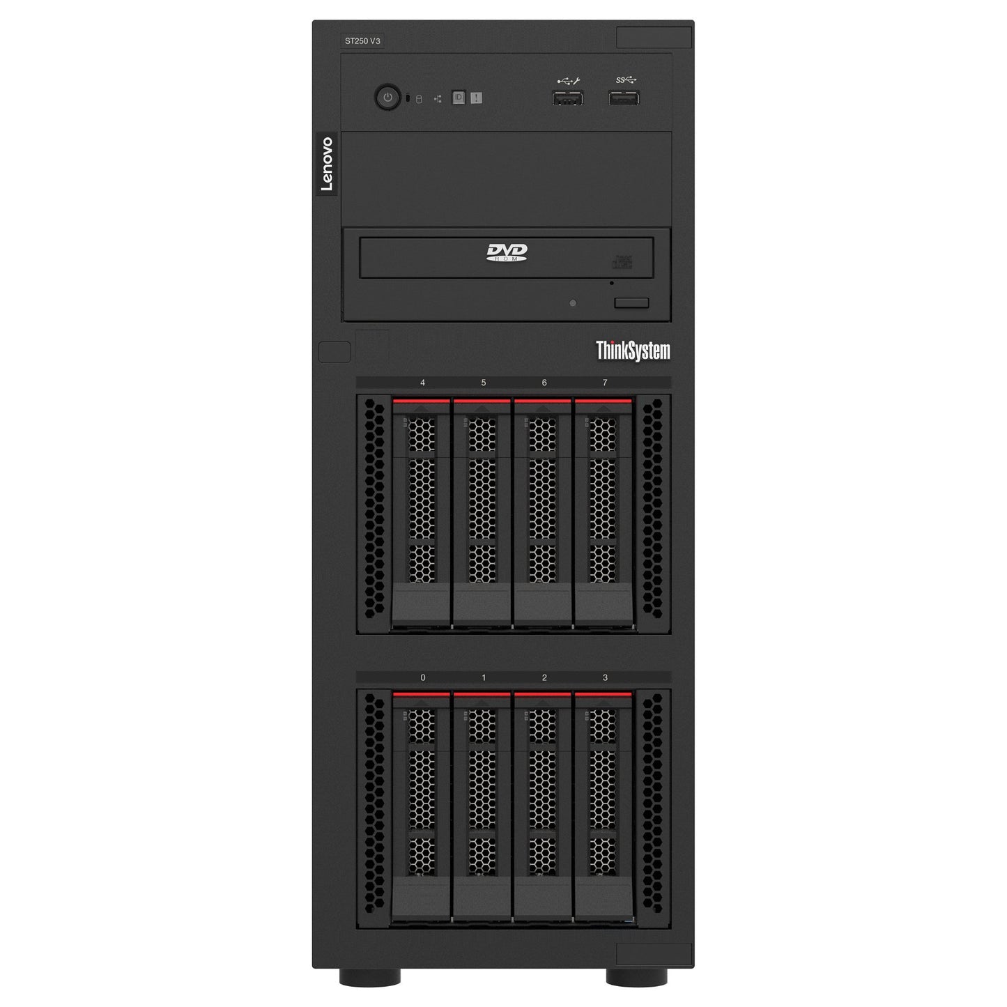 Server Lenovo ISG Thinksystem ST250 V3 1xIntel Xeon 6315P 4C 2.8GHz 55W 1x16GB 1Rx8 SW RD 1x800W