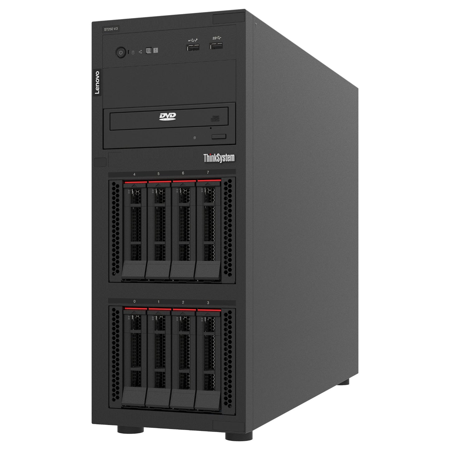 Server Lenovo ISG Thinksystem ST250 V3 1xIntel Xeon 6315P 4C 2.8GHz 55W 1x16GB 1Rx8 SW RD 1x800W