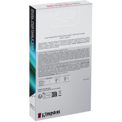 KINGSTON 1TB Dual USB-A/C Portable Up to 1050MB/s USB 3.2 Gen 2