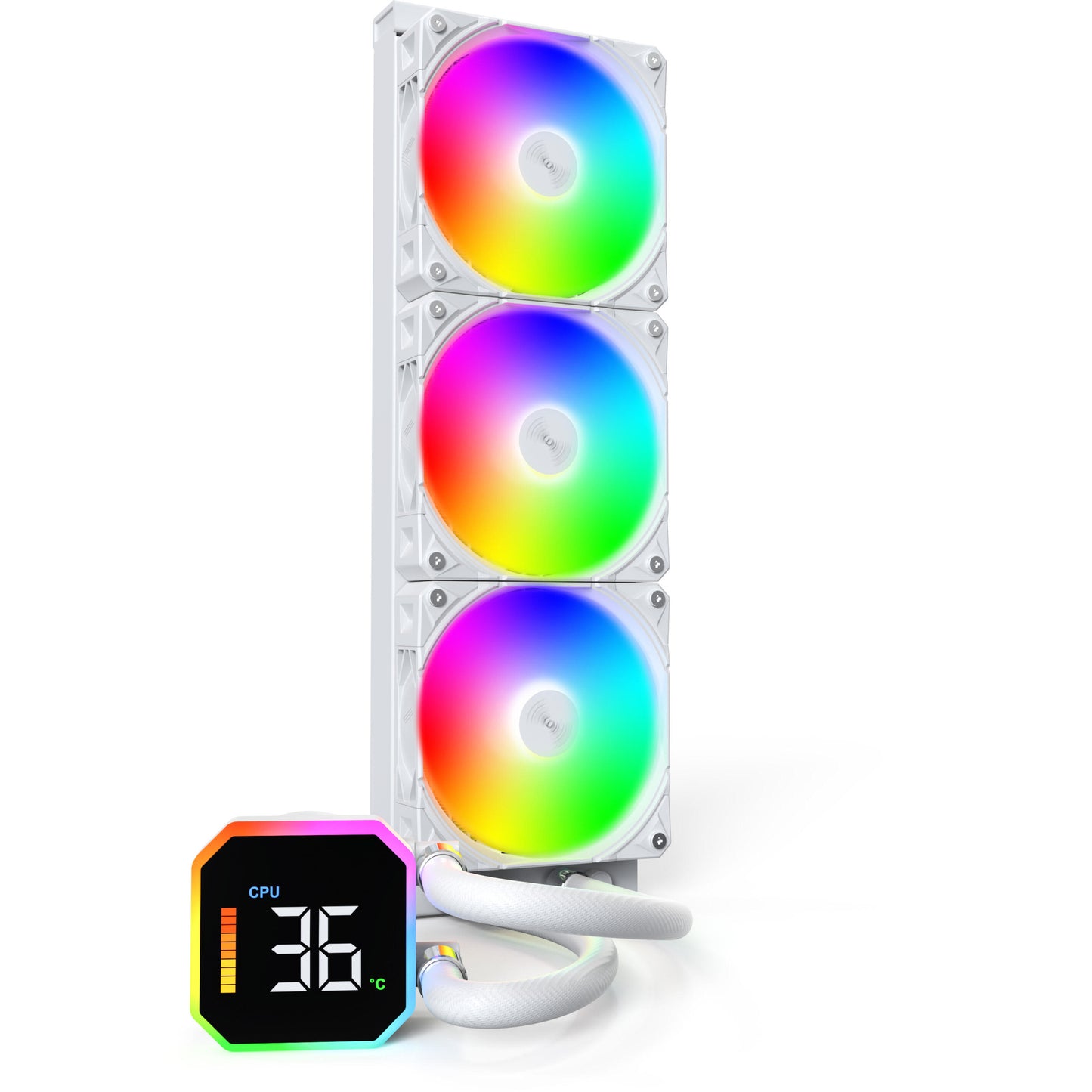 K Montech HyperFlow Digital 360 White