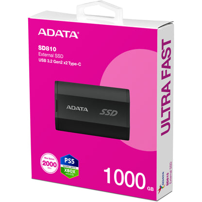 1TB ADATA SD810 (schwarz, USB-C 3.2 Gen 2x2 (20 Gbit/s))