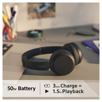 Sony WH-CH520 Schwarz Over Ear Kopfhörer mit Bluetooth