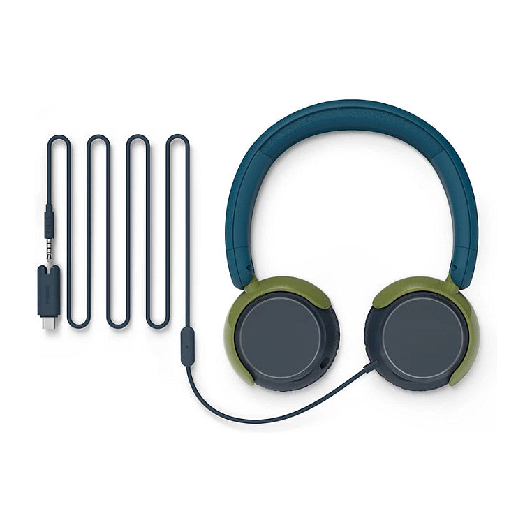 Philips TAK2000CT/00 On Ear Kopfhörer für Kinder - Blau / Grün
