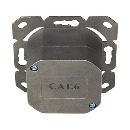 Logilink CAT 6 Auf und Unterputzdose vollgeschirmt RAL 9003