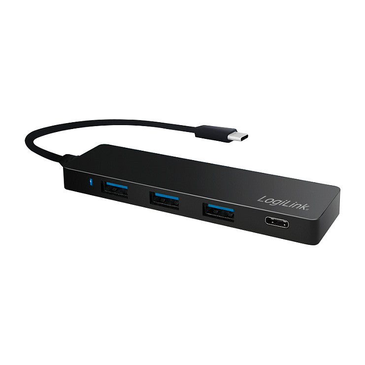 Logilink USB 3.1 HUB 3+1-port Type-C schwarz