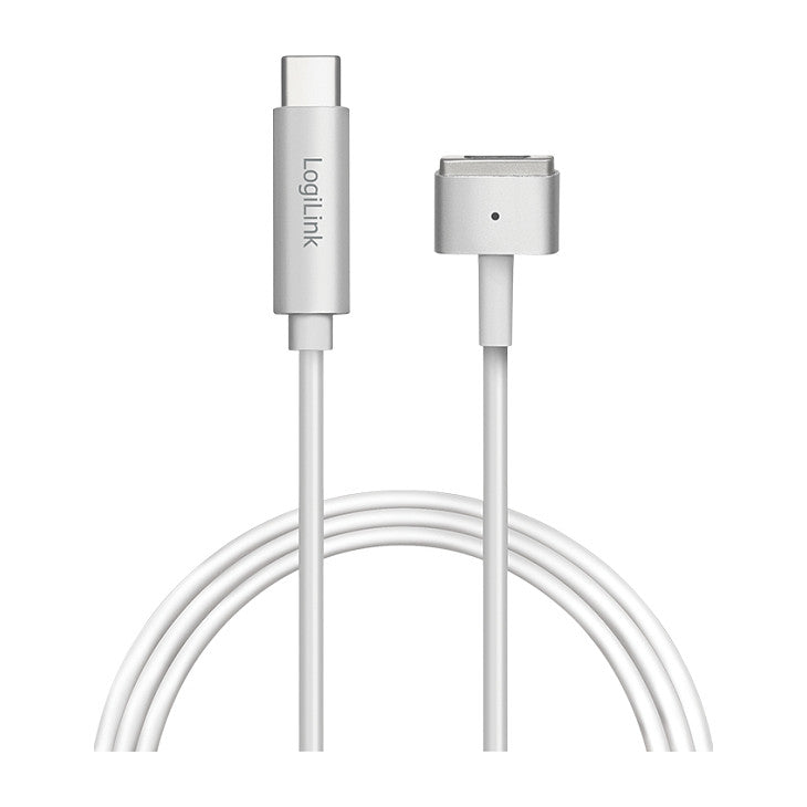 Logilink USB-C Ladekabel zu Apple Mag Safe 2charg. 1,8m,silb
