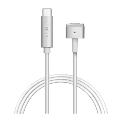 Logilink USB-C Ladekabel zu Apple Mag Safe 2charg. 1,8m,silb