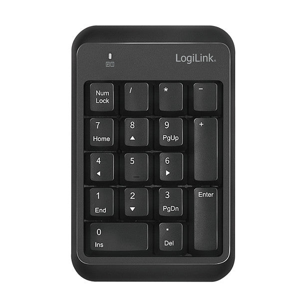 Logilink Keypad Bluetooth, mit 17 Tasten, V5.1, schwarz