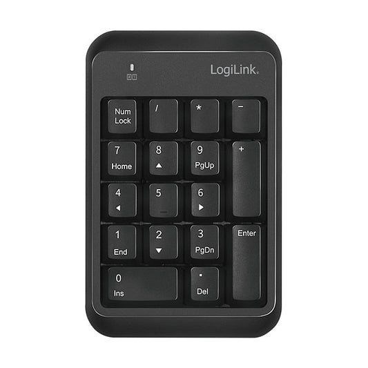 Logilink Keypad Bluetooth, mit 17 Tasten, V5.1, schwarz
