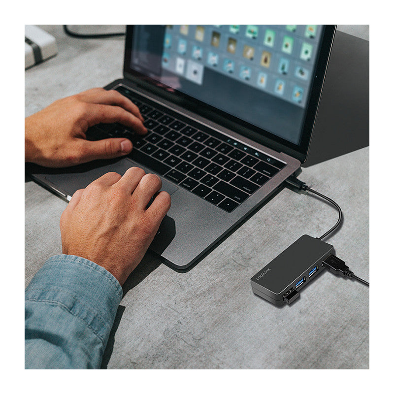 Logilink USB 3.2 HUB 4-port, Gen1 schwarz