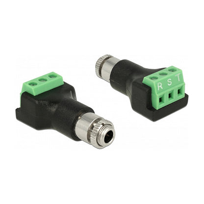 Terminalblock 3 Pin > Klinkenbuchse 3.5mm zum Einbau