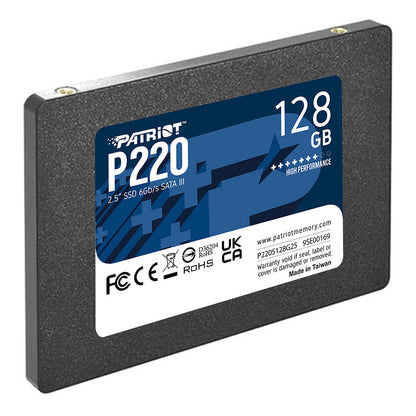 2,5" Patriot P220 128 GB (schwarz, SATA III 6 Gb/s, 2,5")