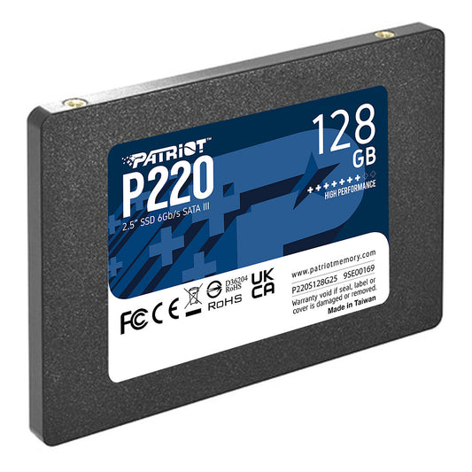 2,5" Patriot P220 128 GB (schwarz, SATA III 6 Gb/s, 2,5")