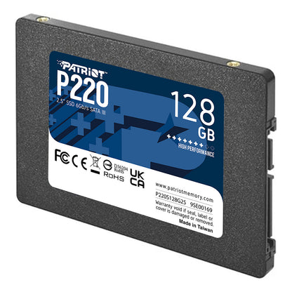 2,5" Patriot P220 128 GB (schwarz, SATA III 6 Gb/s, 2,5")