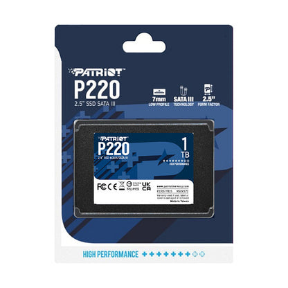 2,5" Patriot P220 1 TB (schwarz, SATA III 6 Gb/s, 2,5")