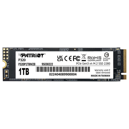 M.2 Patriot P320 1 TB (PCIe 3.0 x4, NVMe 1.3, M.2 2280)
