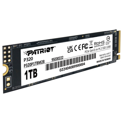 M.2 Patriot P320 1 TB (PCIe 3.0 x4, NVMe 1.3, M.2 2280)