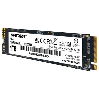 M.2 Patriot P320 1 TB (PCIe 3.0 x4, NVMe 1.3, M.2 2280)