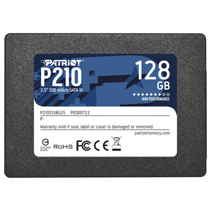 2," Patriot P210 128 GB (schwarz, SATA 6 Gb/s, 2,5")
