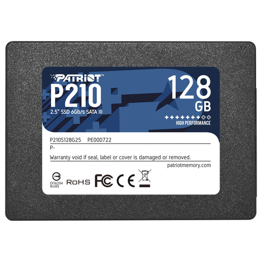 2," Patriot P210 128 GB (schwarz, SATA 6 Gb/s, 2,5")