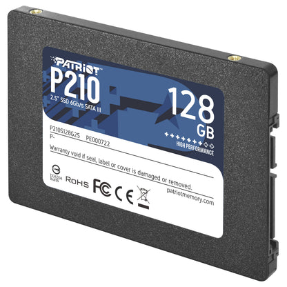 2," Patriot P210 128 GB (schwarz, SATA 6 Gb/s, 2,5")
