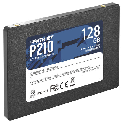 2," Patriot P210 128 GB (schwarz, SATA 6 Gb/s, 2,5")