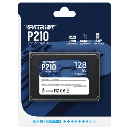 2," Patriot P210 128 GB (schwarz, SATA 6 Gb/s, 2,5")