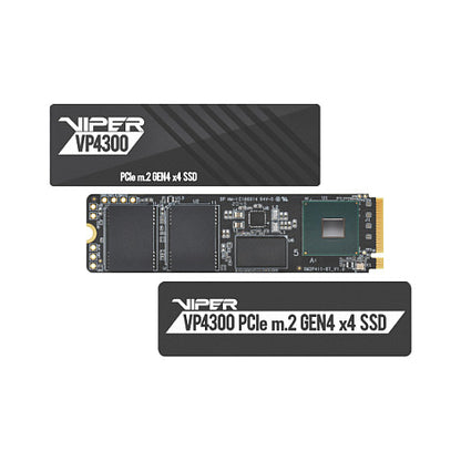 M.2 Patriot Viper VP4300 2 TB (schwarz, PCIe 4.0 x4, NVMe 1.4, 2280)