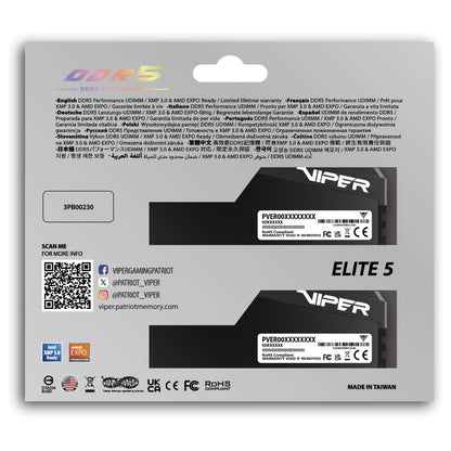 PC6000 Patriot 32GB (2x16) Viper Elite 5 Ultra CL28