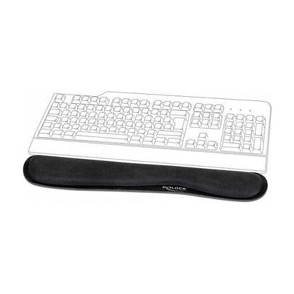 DELOCK Handgelenkauflage fr Tastatur / Notebook schwarz
